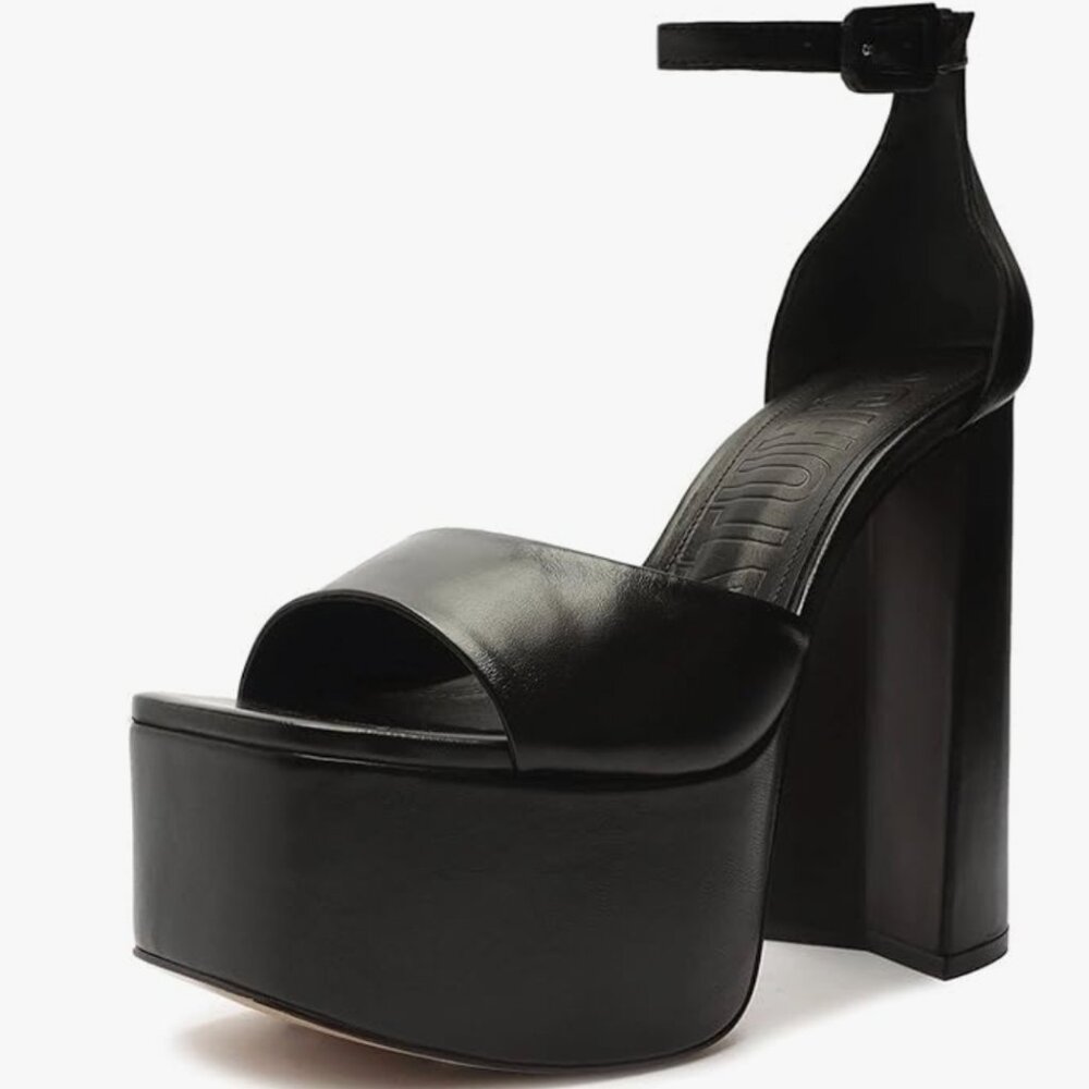 Schutz Lenne Blk Nappa Leather Sandal 9.5 NIB - Picture 3 of 11
